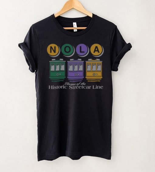 Where I'm From Adult New Orleans Black Streetcar T Shirt