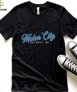 Where I'm From Detroit Motor City Script Black T Shirt