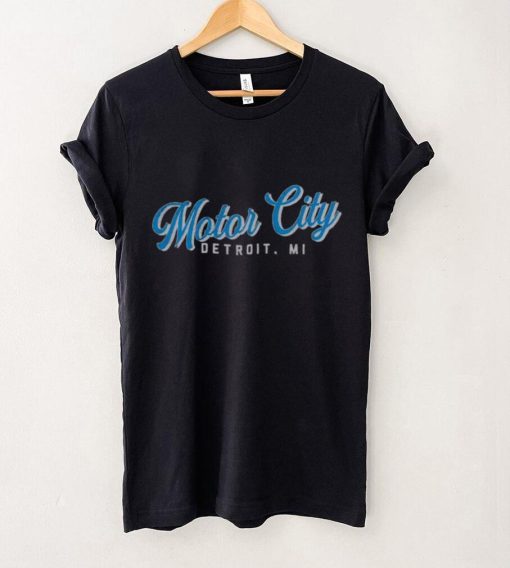 Where I’m From Detroit Motor City Script Black T Shirt