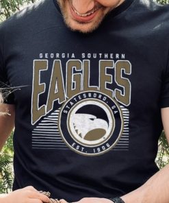 Where I'm From Georgia Southern Eagles Navy Offset Circle T Shirt