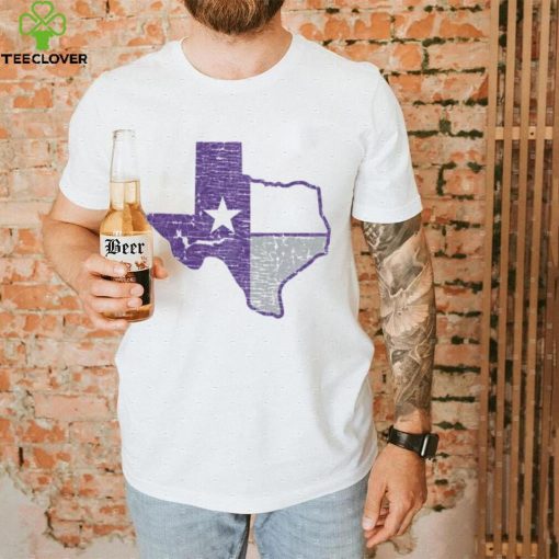 Where I’m From Men’s Fort Worth White Flag State T Shirt