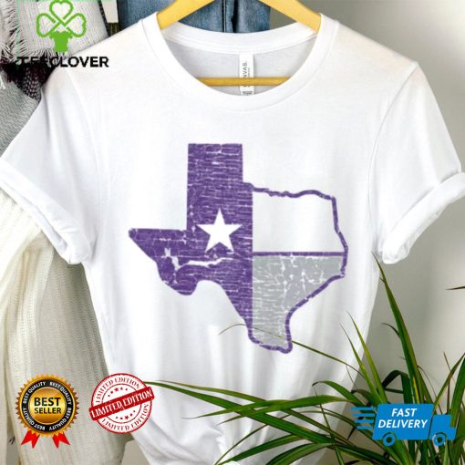 Where I’m From Men’s Fort Worth White Flag State T Shirt