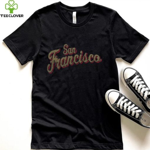 Where I’m From Women’s San Francisco Script Black T Shirt