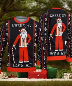 Where My Ho’s At Santa Ugly Sweater