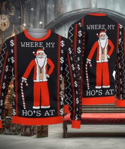 Where My Ho’s At Santa Ugly Sweater