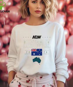 Where The Best Wrestle AEW X Australia Flag Shirt