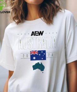 Where The Best Wrestle AEW X Australia Flag Shirt