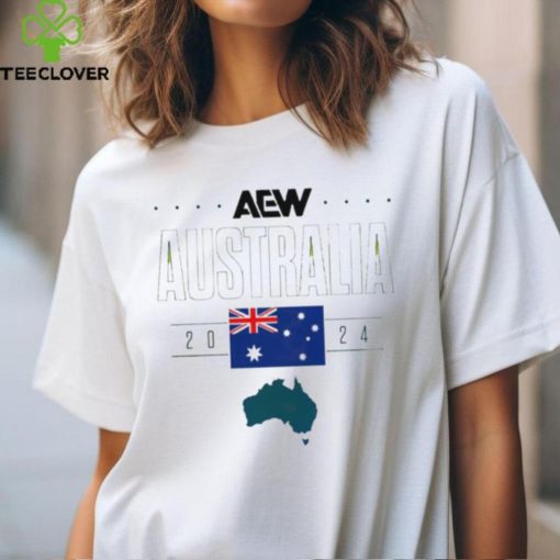 Where The Best Wrestle AEW X Australia Flag Shirt