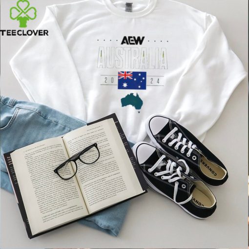 Where The Best Wrestle AEW X Australia Flag Shirt