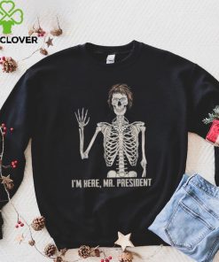 Where’s jackie I’m here skeleton halloween shirt
