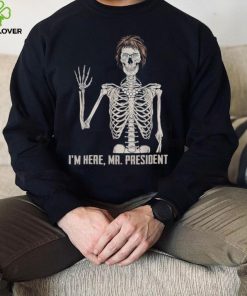 Where’s jackie I’m here skeleton halloween shirt