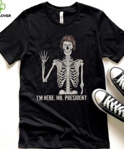 Where’s jackie I’m here skeleton halloween shirt
