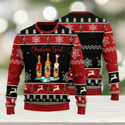 Whiskey Captain Morgan Christmas Sweater, Whiskey Ugly Xmas Sweater, Drinking Party Shirt, Holiday Sweater