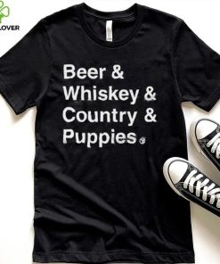 Whiskey Riff Shop Beer Whiskey Country Puppies Shirt