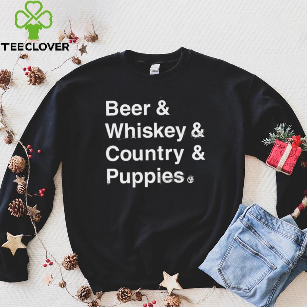 Whiskey Riff Shop Beer Whiskey Country Puppies Shirt Whiskey Riff Shop Beer Whiskey Country Puppies Shirt