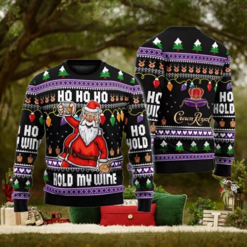 Whiskey Santa Claus Ugly Christmas Sweater