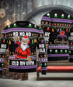 Whiskey Santa Claus Ugly Christmas Sweater