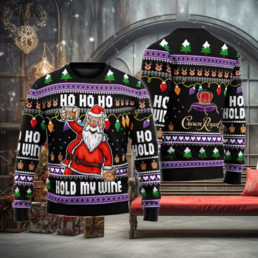 Whiskey Santa Claus Ugly Christmas Sweater