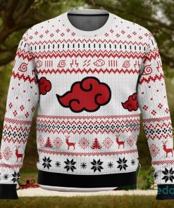 White Christmas Akatsuki 3D Ugly Christmas Sweater Unisex Christmas Sweater For Men And Women