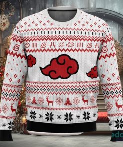 White Christmas Akatsuki 3D Ugly Christmas Sweater Unisex Christmas Sweater For Men And Women