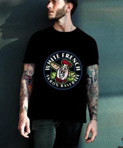 White French Stamp Akron Baseball Logo T Shirt