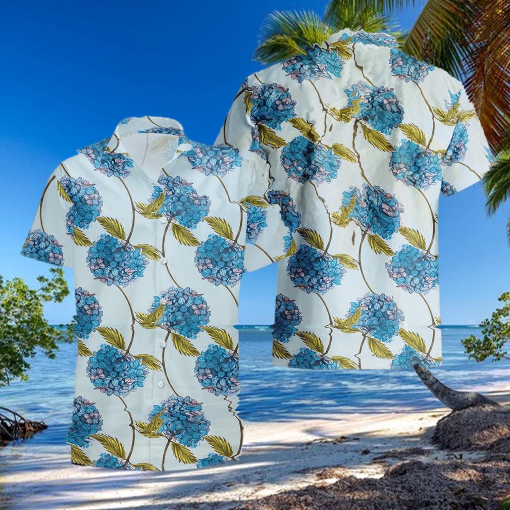 White Hydrangea Blouse Hawaii Shirt Tropical Summer For Men And Women White Hydrangea Blouse Hawaii Shirt Tropical Summer For Men And Women