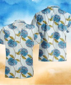 White Hydrangea Blouse Hawaii Shirt Tropical Summer For Men And Women