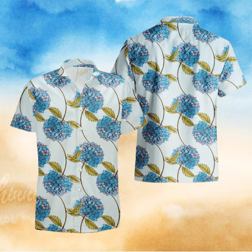 White Hydrangea Blouse Hawaii Shirt Tropical Summer For Men And Women White Hydrangea Blouse Hawaii Shirt Tropical Summer For Men And Women