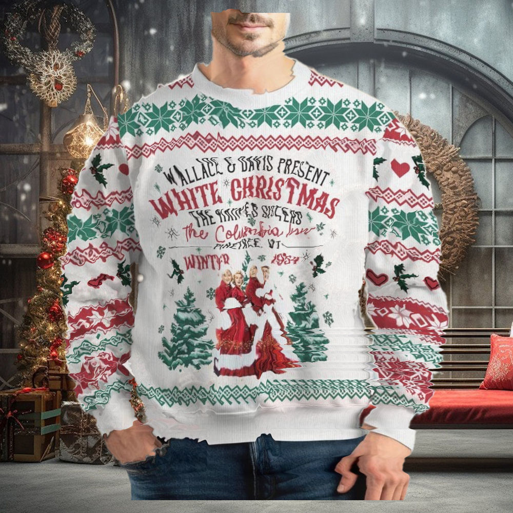 White Movie Christmas Ugly Sweater White Movie Christmas Ugly Sweater