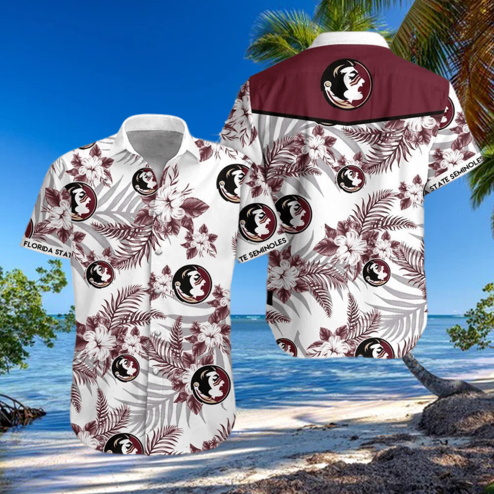 White NCAA Florida State Seminoles Hawaiian Shirt Practical Beach Gift For Him White NCAA Florida State Seminoles Hawaiian Shirt Practical Beach Gift For Him