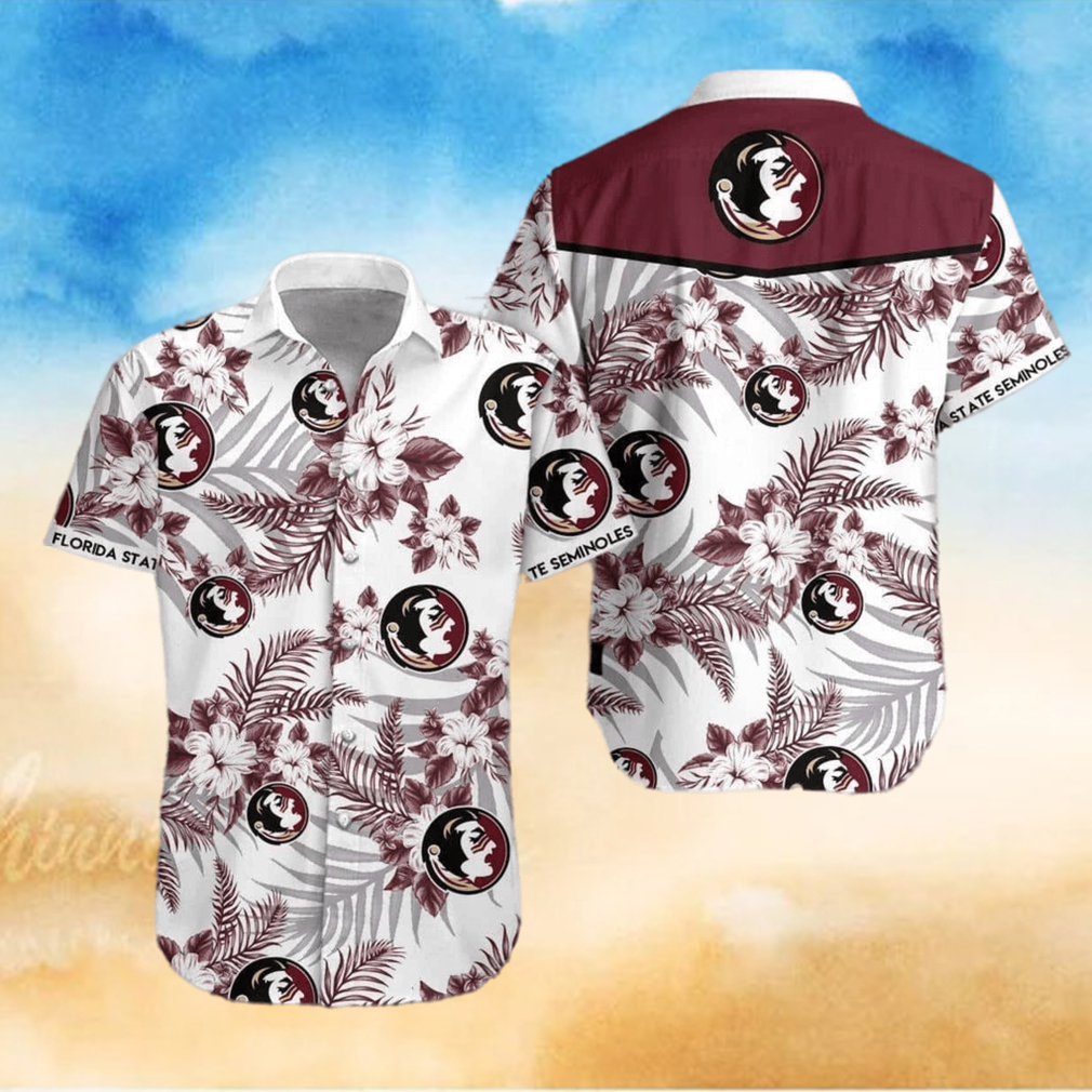 White NCAA Florida State Seminoles Hawaiian Shirt Practical Beach Gift For Him White NCAA Florida State Seminoles Hawaiian Shirt Practical Beach Gift For Him
