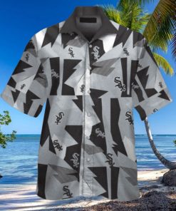 White Sox Abstract Art Deco Hawaiian Shirt
