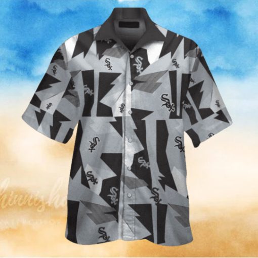 White Sox Abstract Art Deco Hawaiian Shirt