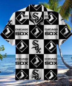 White Sox Checkered Flag Hawaiian Shirt