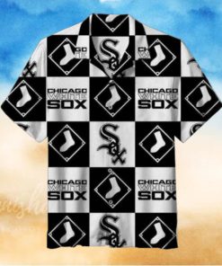 White Sox Checkered Flag Hawaiian Shirt