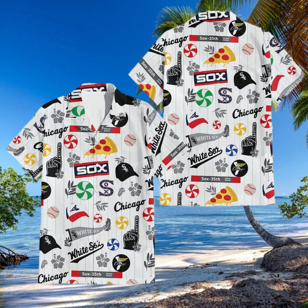 White Sox Chicago Hawaiian Shirt Beach Shorts White Sox Chicago Hawaiian Shirt Beach Shorts