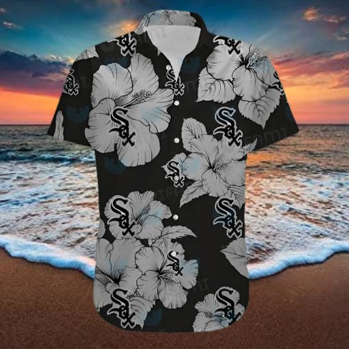 White Sox Hawaiian Shirt Big Hibiscus Pattern Chicago White Sox Gift hawaiian hoodie, sweater, longsleeve, shirt v-neck, t-shirt
