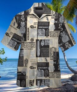White Sox Hawaiian Shirt With Polynesian Tattoo Patterns