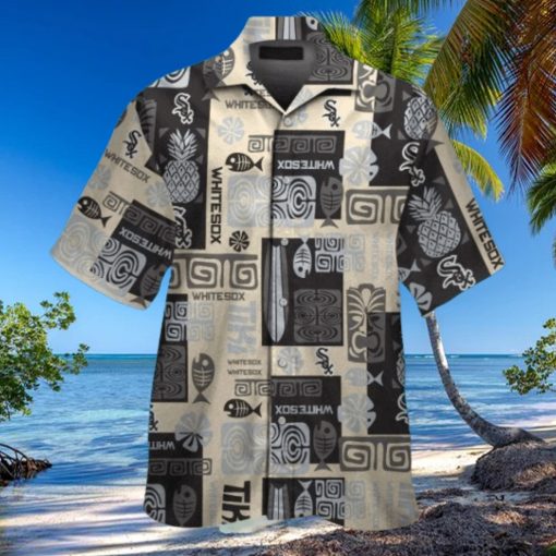 White Sox Hawaiian Shirt With Polynesian Tattoo Patterns
