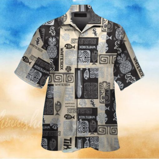 White Sox Hawaiian Shirt With Polynesian Tattoo Patterns