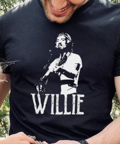 White The Stencil Willie Nelson Shirt