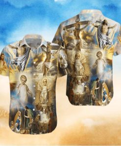 Whole Life Of Jesus Unisex Hawaiian Aloha Shirt