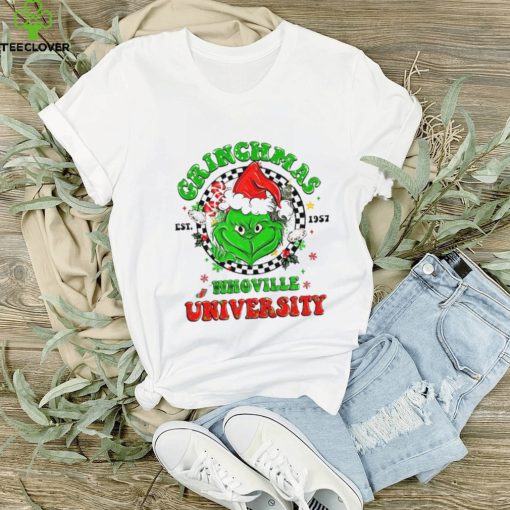 Whoville University Shirt, Grinchmas Unisex T Shirt