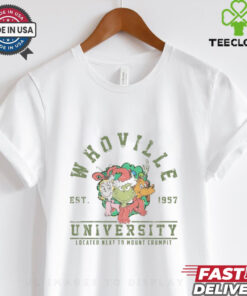 Whoville University Vintage Style Sweatshirt, Classic Whoville Holiday Shirt