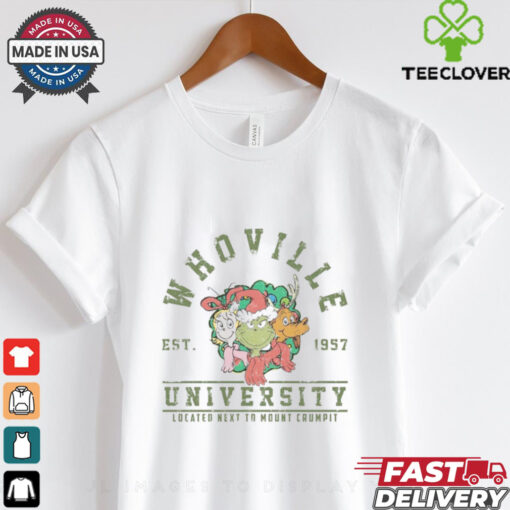 Whoville University Vintage Style Sweatshirt, Classic Whoville Holiday Shirt