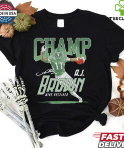 Wide Receiver A.J. Brown #11 Philadelphia Eagles Champ signature shirt