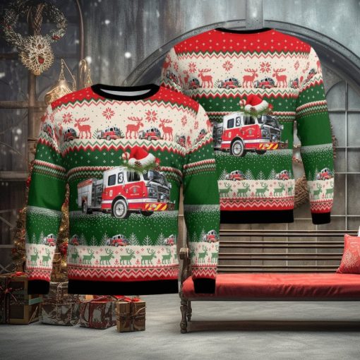 Widewater Volunteer Fire & Rescue, Stafford, Virginia Christmas Aop Christmas Ugly Sweater 3D