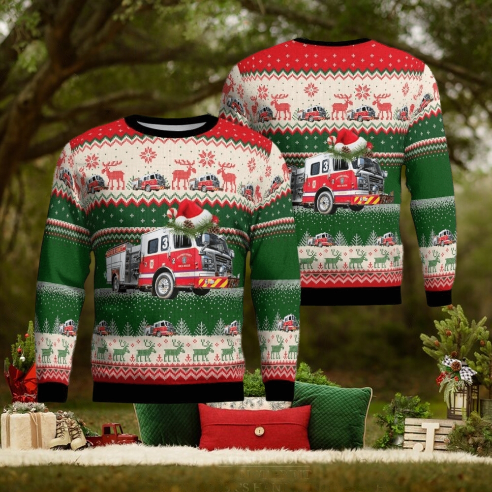 Widewater Volunteer Fire & Rescue, Stafford, Virginia Christmas Aop Christmas Ugly Sweater 3D Widewater Volunteer Fire & Rescue, Stafford, Virginia Christmas Aop Christmas Ugly Sweater 3D