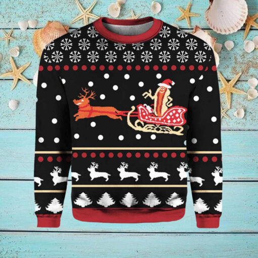 Wienerschnitzel Ugly Christmas Sweater