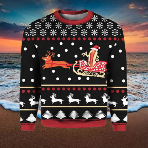 Wienerschnitzel Ugly Christmas Sweater